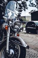 motorcycle black big view