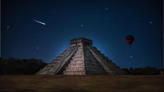 the old pyramid with stars