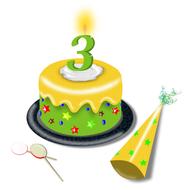 birthday color cake