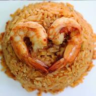 shrimp decorating rice