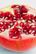 Closeup of a ripe pomegranate