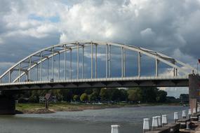 traffic bridge by the water