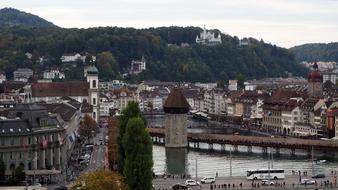 Lucerne Chapel Bridge Water Tower