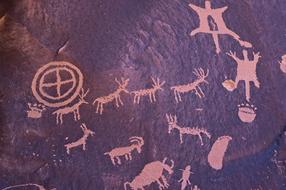 Newspaper Rock Drawings Petroglyph