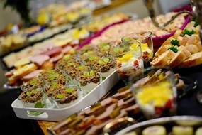 tasty meals at the buffet