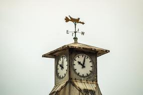 golden clock tower