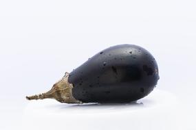 large eggplant in a drop of water