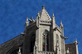 a magnificent building in a blue sky