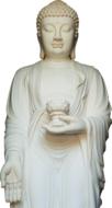 white buddha look beautiful