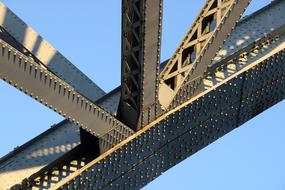 iron bridge sky blue