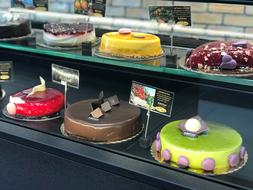 delicious colored cake on sale
