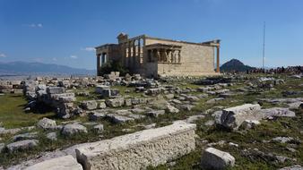 ruins of a mountain sculpture