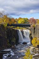 fall foliage waterfall