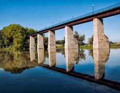 stone columns of the iron bridge