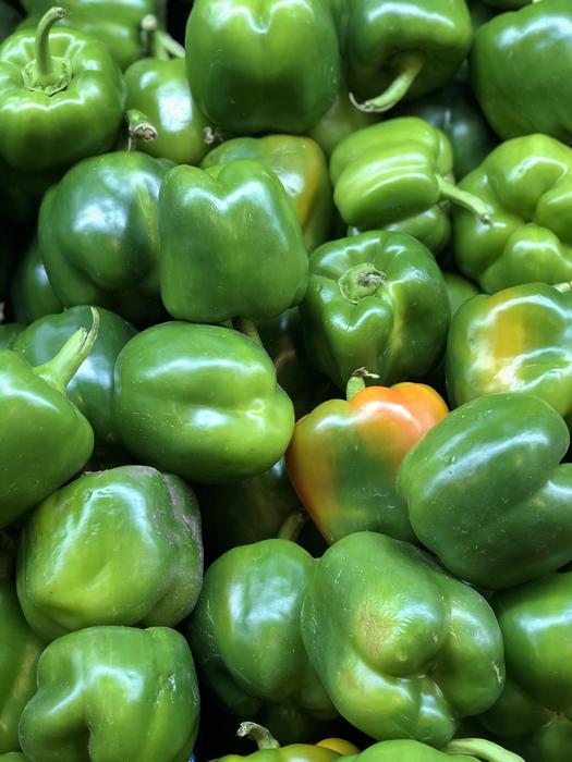 green juicy peppers