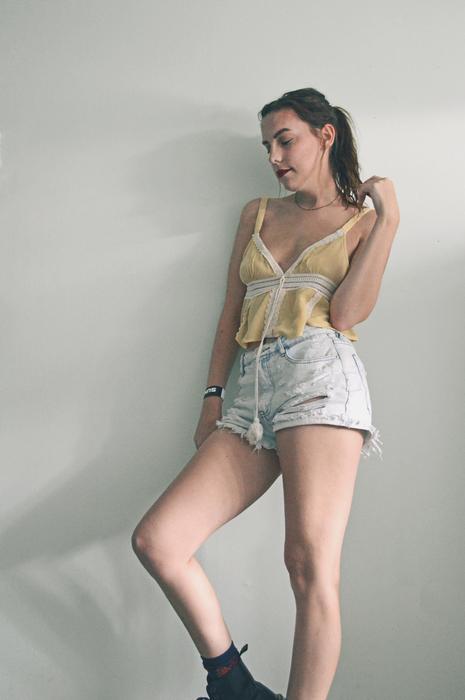 pretty girl in shorts