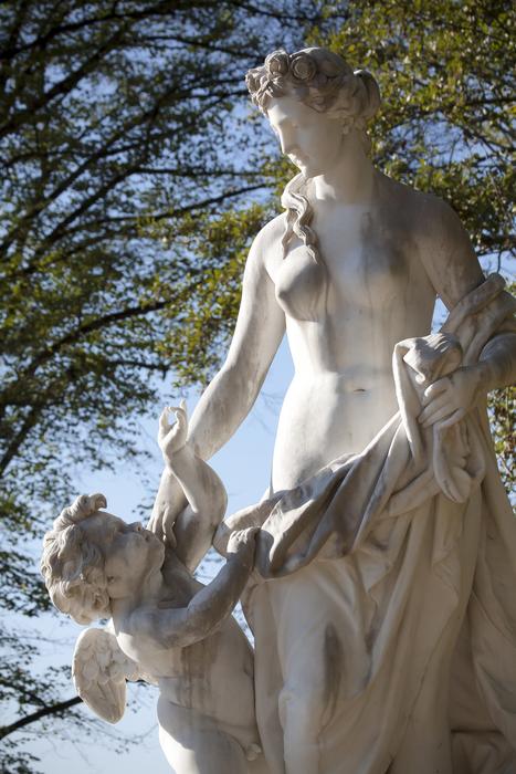 a sculpture of a gorgeous huntress girl