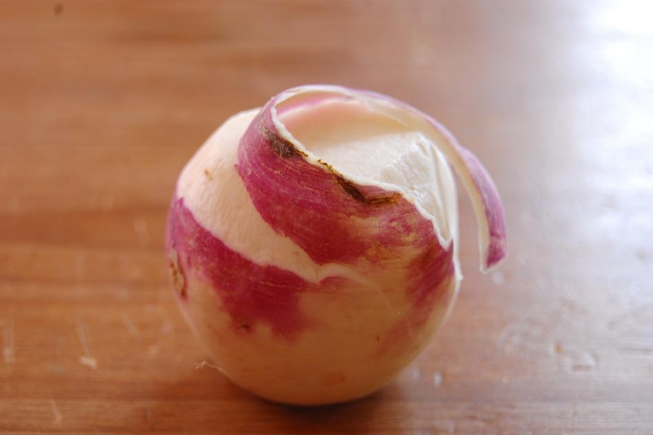 Pureed wholesome turnips