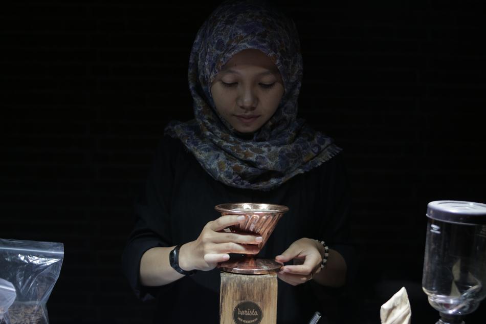 beautiful girl with a bowl in her hand
