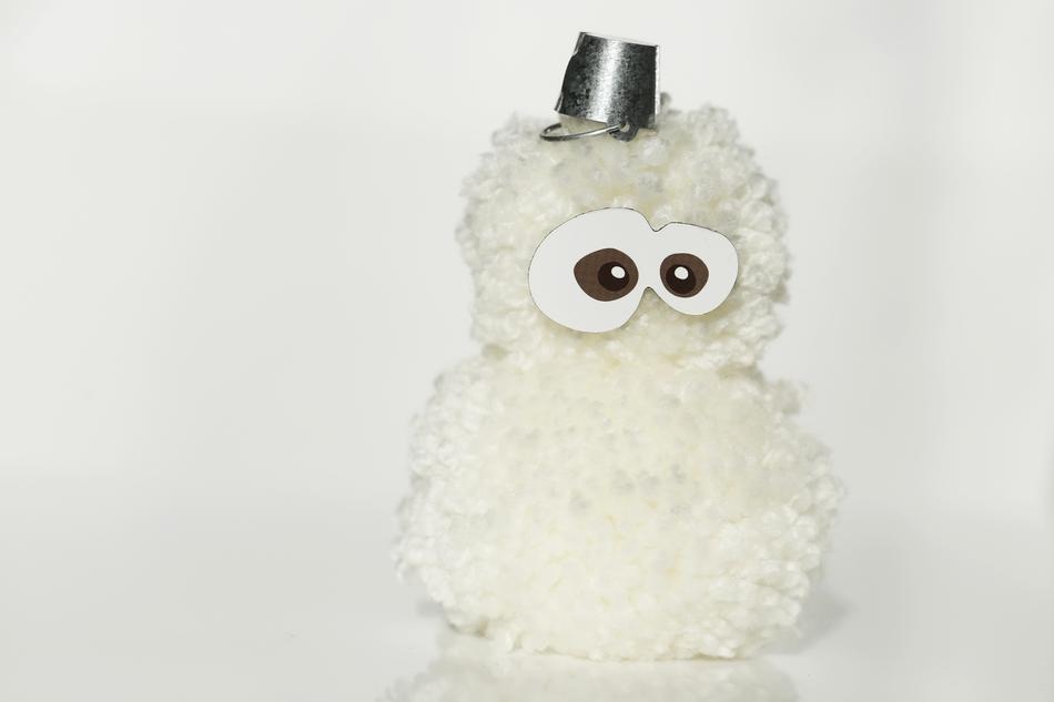 Pompom Snowman Funny
