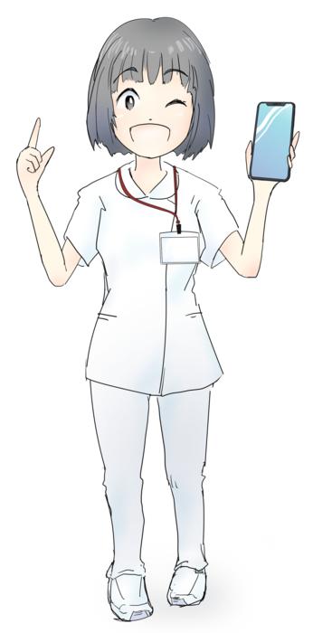 dentist with mobile phone
