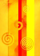 spirals background abstract yellow