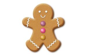 happy gingerbread man