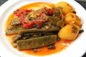 Tasty healthy boiled vegetables