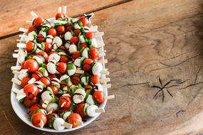 Mozzarella and vegetable dish