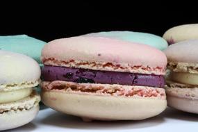 Colorful dessert closeup