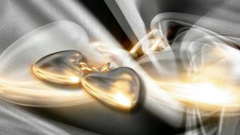 golden white house heart