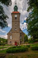 stone tower with a door view