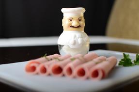 meat rolls with herbs