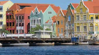 colored houses background