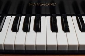 Keys of vintage hammond Piano