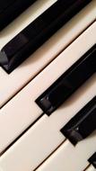 Piano Music key macro photo