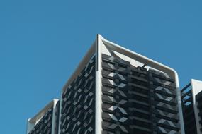 modern building with blue sky