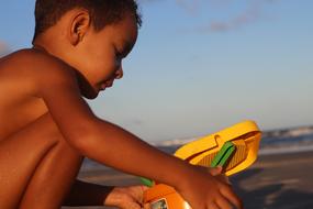 Child Beach Sand