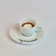hot espresso with cream