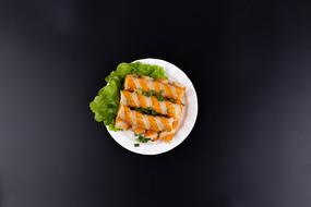 Scrambled omelet with vegetables