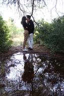 kissing couple swamp forest swamp