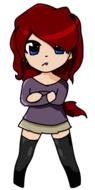 cute anime cartoon arms crossed
