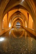 cozy hallway with arches