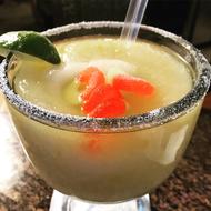 Refreshing margarita with fruit