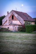 old ruined building in the village