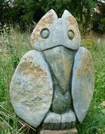 rocks owl grass view