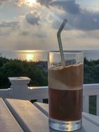 cold frappe with ice cream