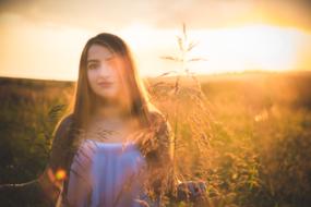 Girl Portrait Sunset