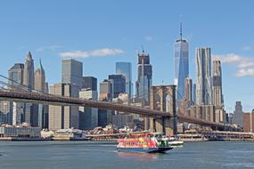 city with a sea and a ship