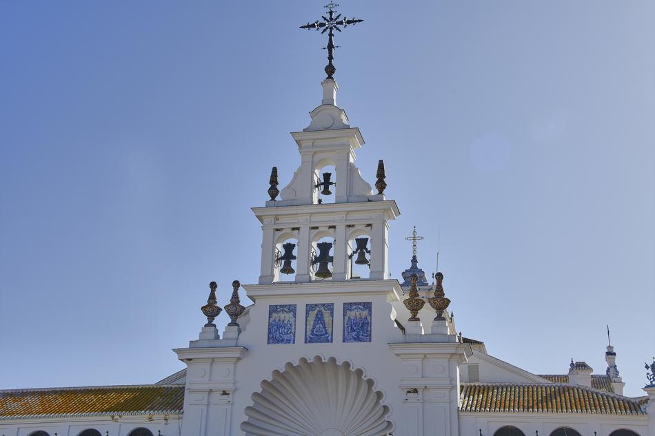 large roof on the building
